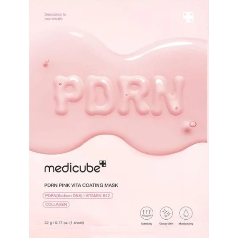Medicube PDRN Pink Vita Coating Mask - Μάσκα Προσώπου για λάμψη 22g