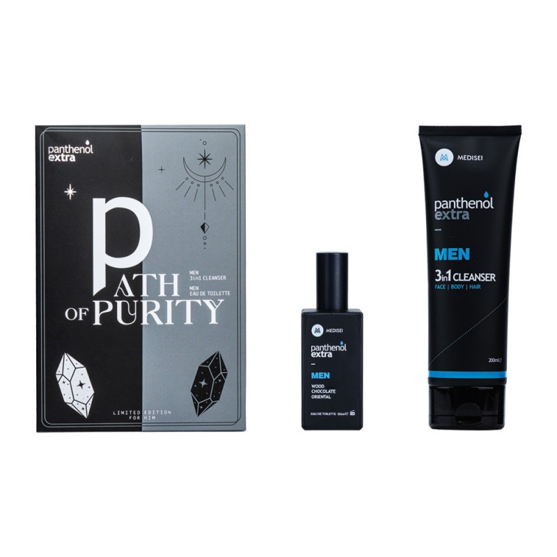 Panthenol Extra Panthenol Extra Path of Purity Limited Edition for Him Αφρόλουτρο & Σαμπουάν για Άνδρες, 200ml & Ανδρικό Άρωμα, 50ml