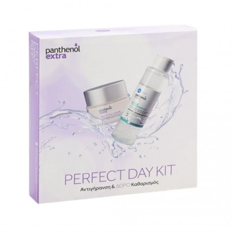 Panthenol Extra Σετ – Αντιρυτιδική Κρέμα 24h Face & Eye 50 ml με Δώρο Micellar True Cleanser 100 ml