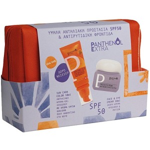Medisei Panthenol Extra Promo Sun Care Color SPF50 50ml & Panthenol Extra Face & Eye Cream 50ml & Δώρο Νεσεσέρ