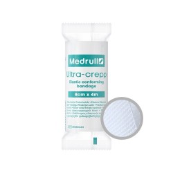 Medrull Ultra-crepp Ελαστικός Μη Στειρωμένος Επίδεσμος 4m x 8cm