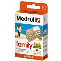Medrull Family Plasters Αδιάβροχα Αυτοκόλλητα Επιθέματα 10τμχ