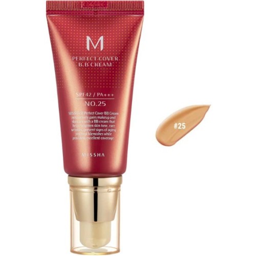 Missha M Perfect Cover BB Cream No.25 Warm Beige - Κρέμα Προσώπου Ημέρας με SPF42 50ml