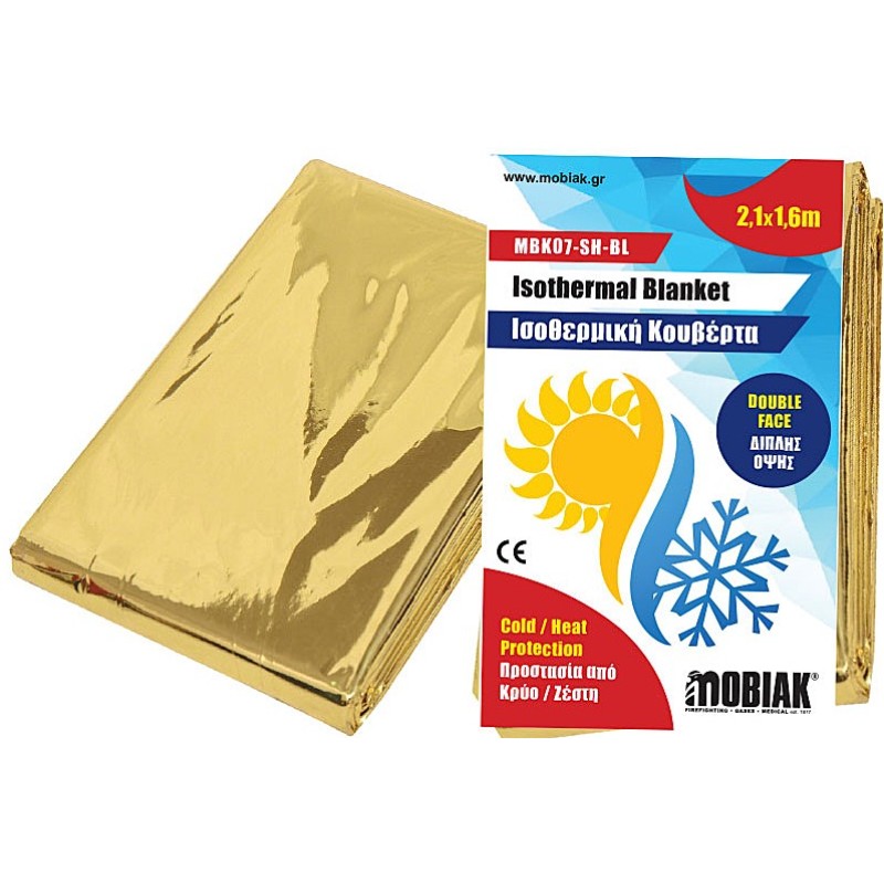 Mobiak Ισοθερμική Κουβέρτα Επιβίωσης Αλουμινίου 0105017