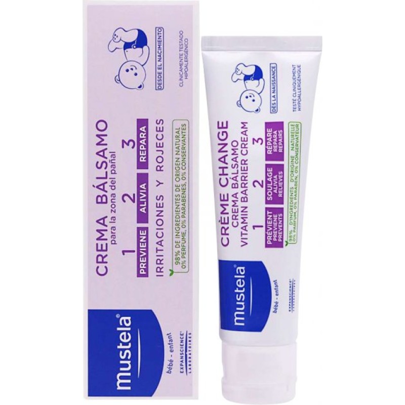 Mustela Bebe Vitamin Barrier Cream 1-2-3 50ml