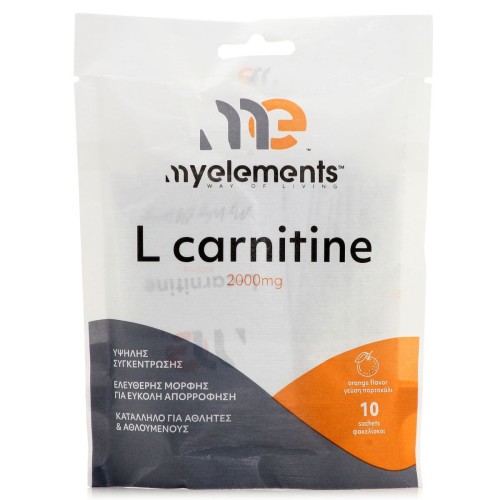 My Elements L-Carnitine 2000mg 10 φακελίσκοι