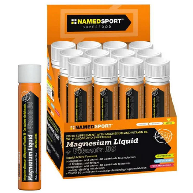 NamedSport Magnesium Liquid + Vitamin B6 (κουτί 20×25 ml) NamedSport Magnesium Liquid + Vitamin B6 (κουτί 20×25 ml)