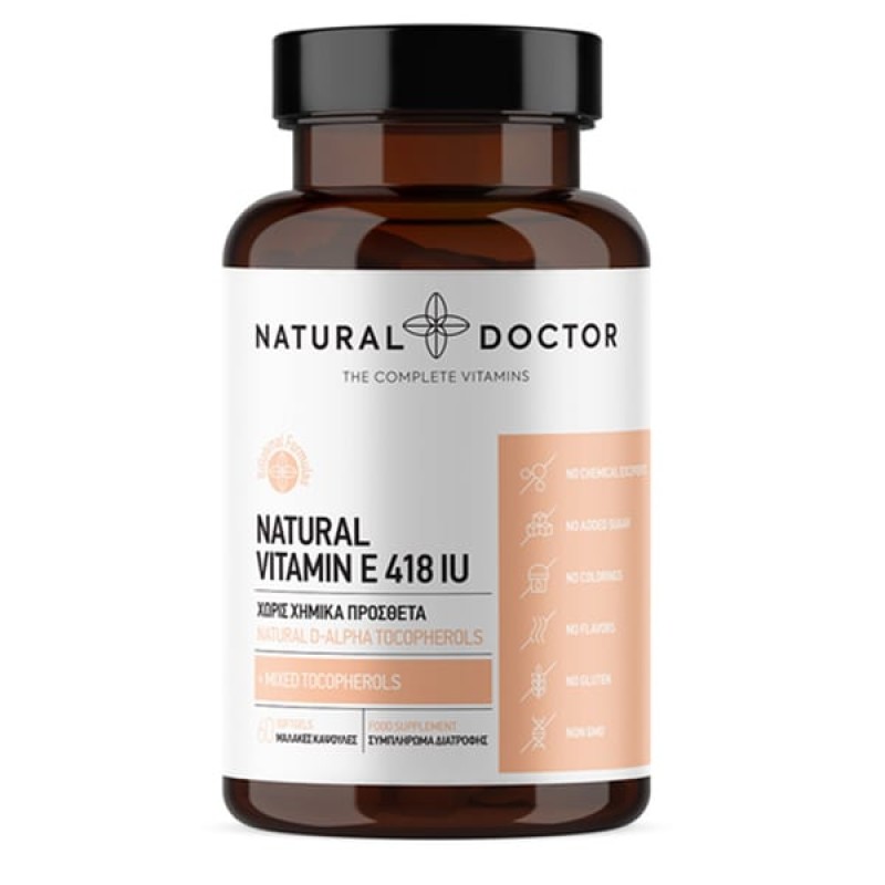 Natural Doctor Natural Vitamin E 418IU, 60softgels