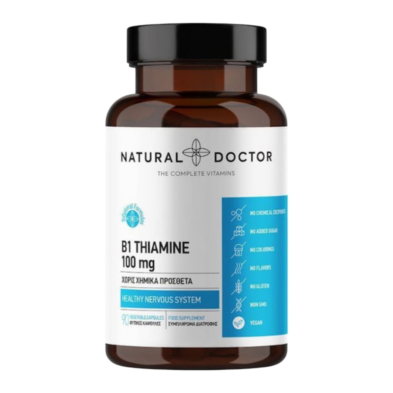 Natural Doctor B1 Thiamine 100mg, 90veg. caps