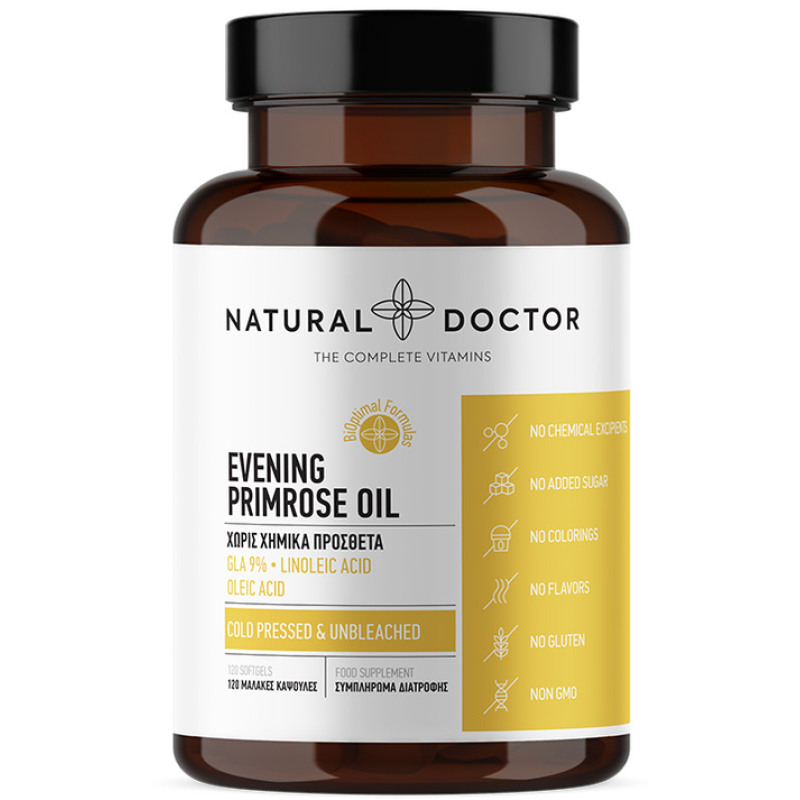 Natural Doctor Evening Primrose Oil ,120 κάψουλες