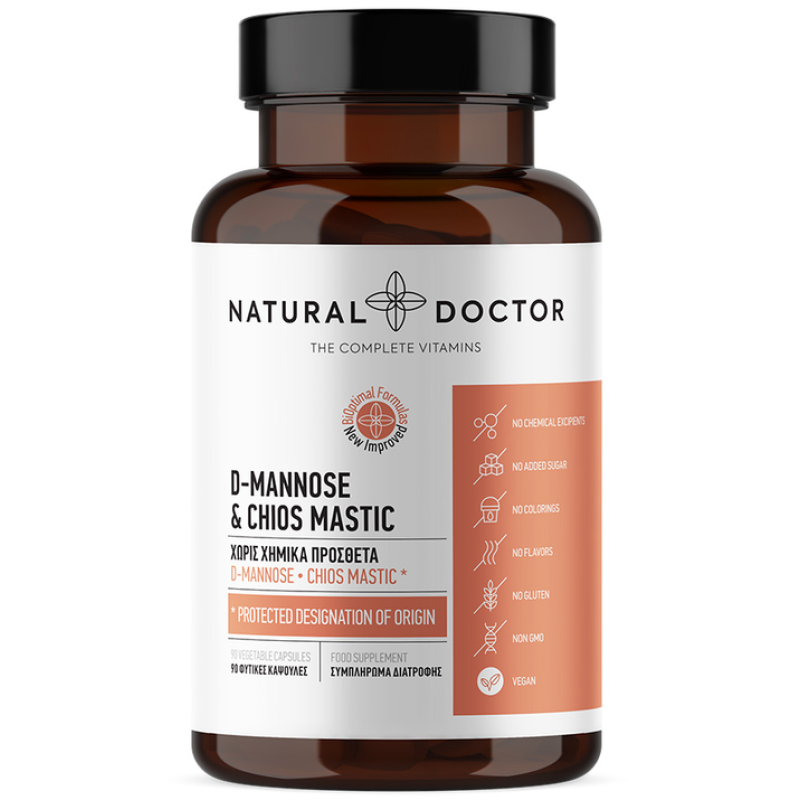 Natural Doctor D-Mannose & Chios Mastic 90 φυτικές κάψουλες