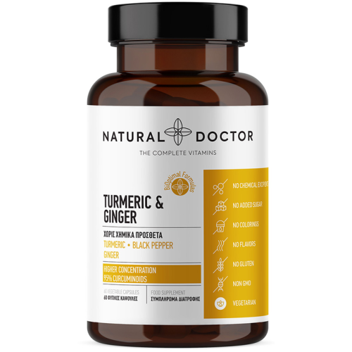 Natural Doctor Turmeric & Ginger 60 κάψουλες