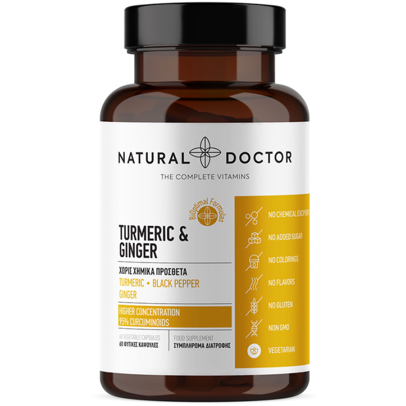 Natural Doctor Turmeric & Ginger 60 κάψουλες