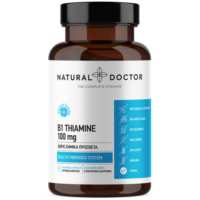 Natural Doctor B1 Thiamine 100mg, 90veg. caps