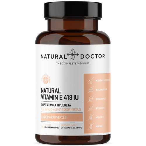 Natural Doctor Natural Vitamin E 418IU, 60softgels