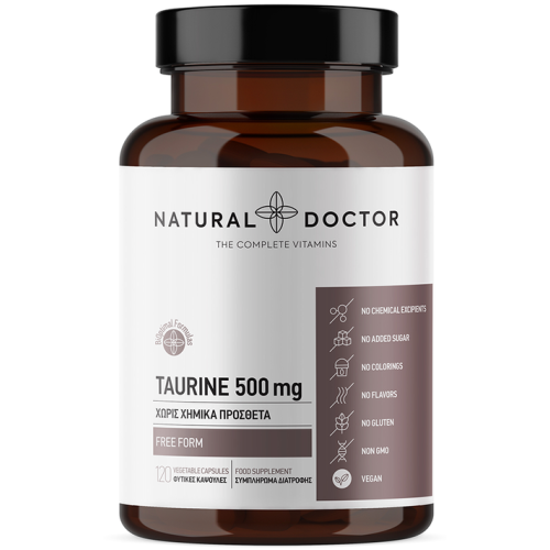 Natural Doctor Taurine 500mg 120 κάψουλες