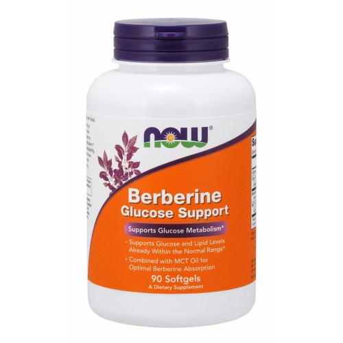 Now Berberine Glucose Support, Συμπλήρωμα Διατροφής Που Υποστηρίζει Το Μεταβολισμό Της Γλυκόζης 90softgels