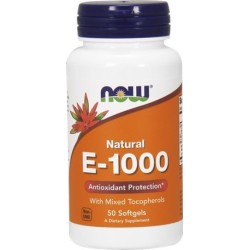 Now E-1000 IU Mixed Tocopherols 50Softgels