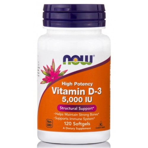 Now D-3 (5000 IU) 120Softgels