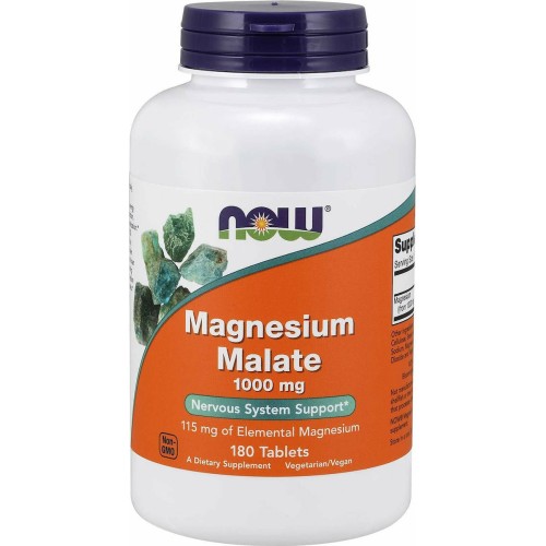 Now Magnesium Malate 1000mg 180tabs
