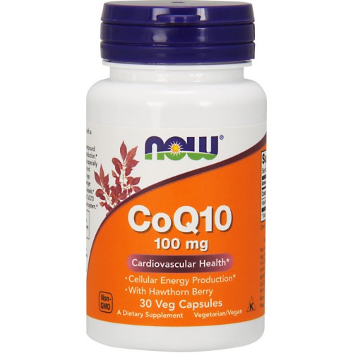 Now CoQ10 100mg w/Hawthorn Berry 30VegCaps