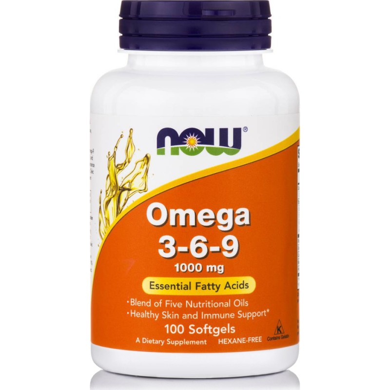 Now Omega 3-6-9 1000mg 100Softgels
