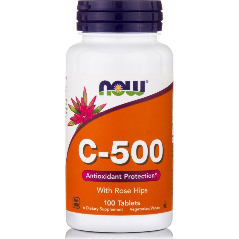 Now C-500 w/ Rose Hips & Bioflavonoids 100tabs