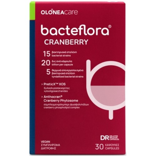 Olonea Bacteflora Cranberry - Προβιοτικά, 30 κάψουλες