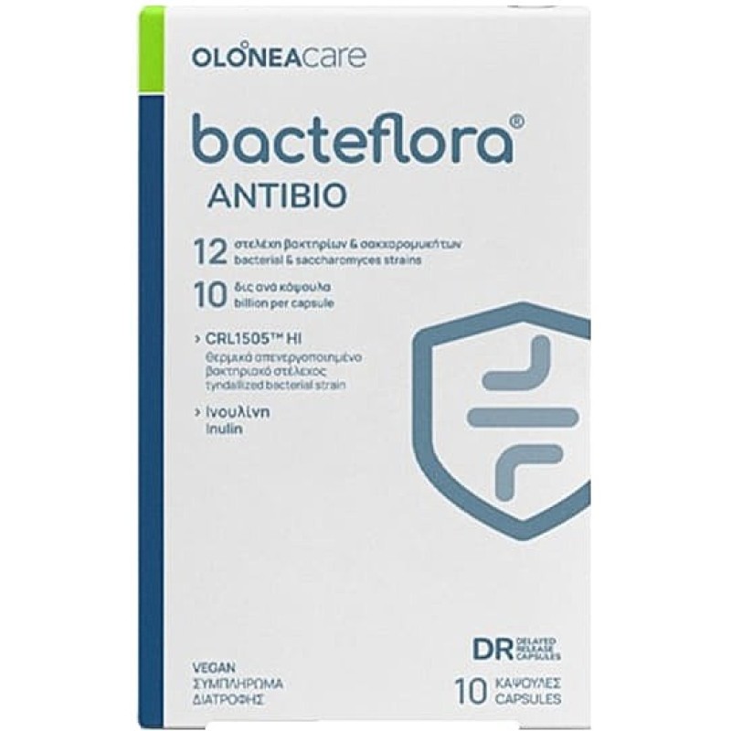 Olonea Bacteflora Antibio με Προβιοτικά και Πρεβιοτικά 10 κάψουλες