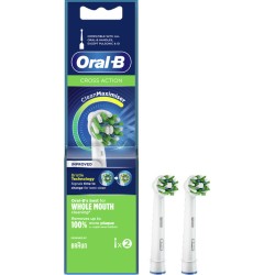 Oral B Ανταλλακτικές Κεφαλές Βουρτσίσματος Cross Action 2 τμχ