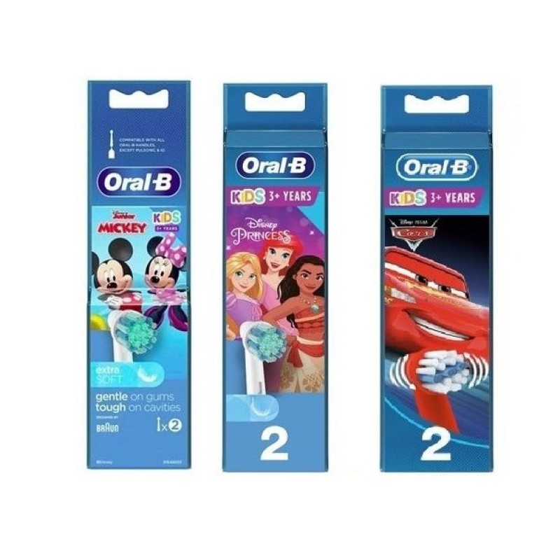 Oral-B Kids Extra Soft Ανταλλακτικό για Ηλεκτρική Οδοντόβουρτσα 2τμχ