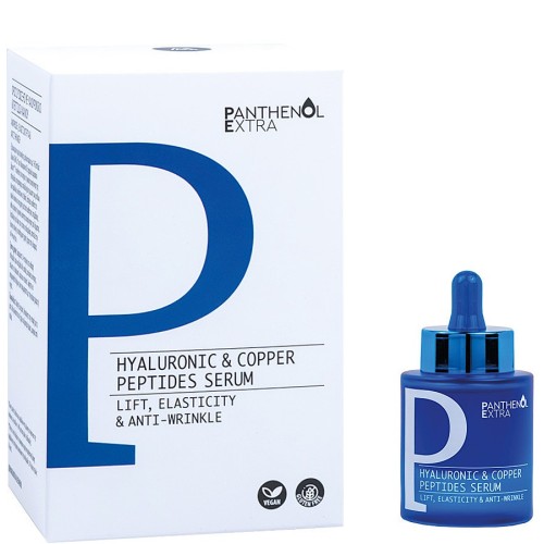 Panthenol Extra Hyaluronic & Copper Peptides Ενυδατικό & Αντιγηραντικό Serum Προσώπου με Πεπτίδια & Υαλουρονικό Οξύ για Σύσφιξη 30ml