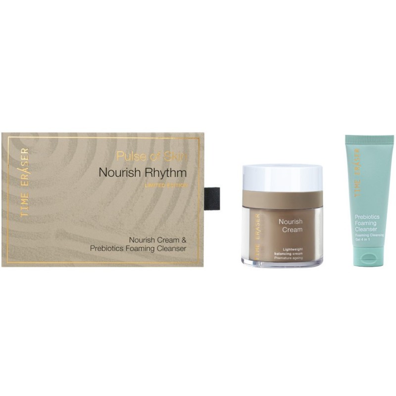 Medisei Promo Time Eraser Pulse Of Skin Nourish Rhythm Limited Edition  Αντιρυτιδική Κρέμα 50ml & Prebiotics Foaming Cleanser 20ml