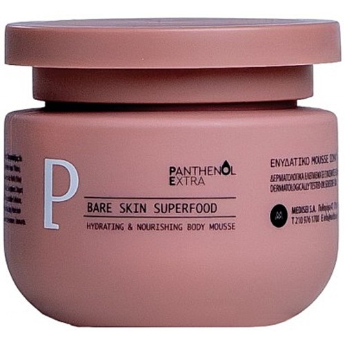 Panthenol Extra Bare Skin Superfood Body Mousse Ενυδατικό Μousse Σώματος 230ml