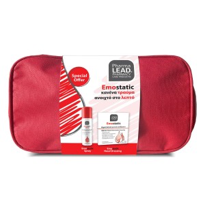 PharmaLead Emostatic Duo First Aid Kit – Αιμοστατικό Spray 60 ml & Ρινικά Επιθέματα 2 τεμ. + Νεσεσέρ