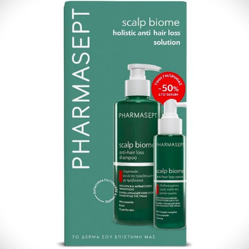 Pharmasept Promo Scalp Biome Anti-Hair Loss Shampoo 400ml & Scalp Biome Anti-Hair Loss Serum 100ml