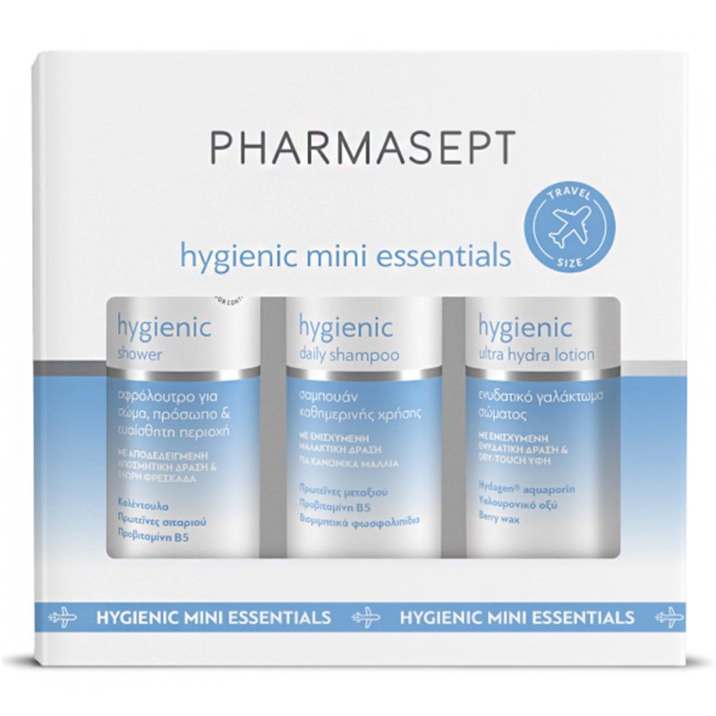 Pharmasept Hygienic Σετ Περιποίησης για Ενυδάτωση & Καθαρισμό Σώματος,Travel Size 3τμχ
