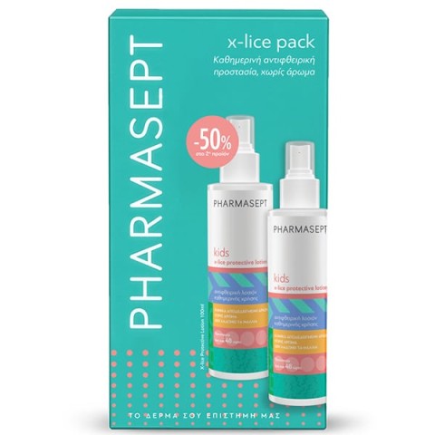 Pharmasept Promo (-50% στο 2ο Προϊόν) Kids X-Lice Protective Lotion 2x100ml