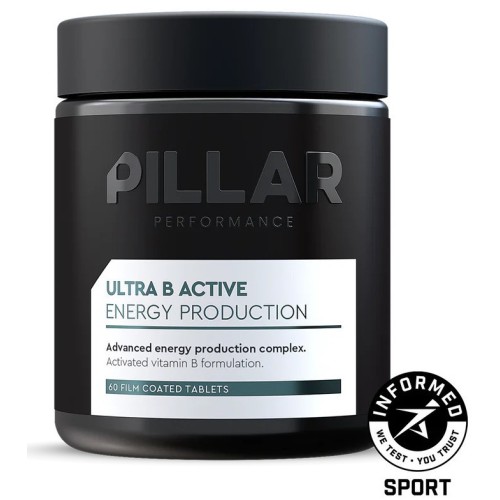 Pillar Ultra B Active για Ενέργεια, τo Δέρμα & το Νευρικό Σύστημα 15mg 60 ταμπλέτες