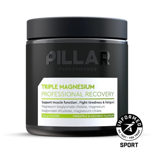 Pillar Triple Magnesium Professional Recovery Powder Pineapple Coconut - Powder (200g)