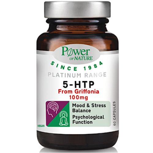 Power of Nature Platinum Range 5-HTP From Griffonia 100mg, 60caps