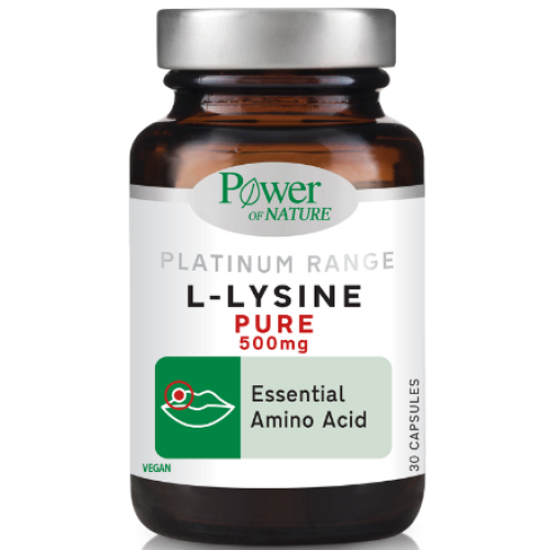 Power Of Nature Platinum Range L-Lysine 500mg 30 κάψουλες