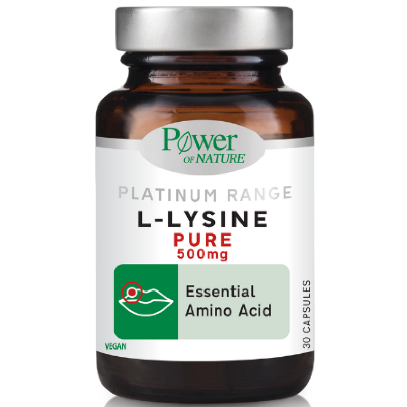Power Of Nature Platinum Range L-Lysine 500mg 30 κάψουλες