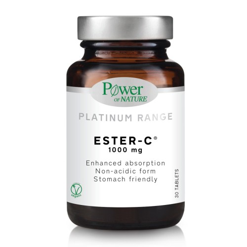 Power Of Nature Platinum Range Ester-C 1000mg 30 ταμπλέτες