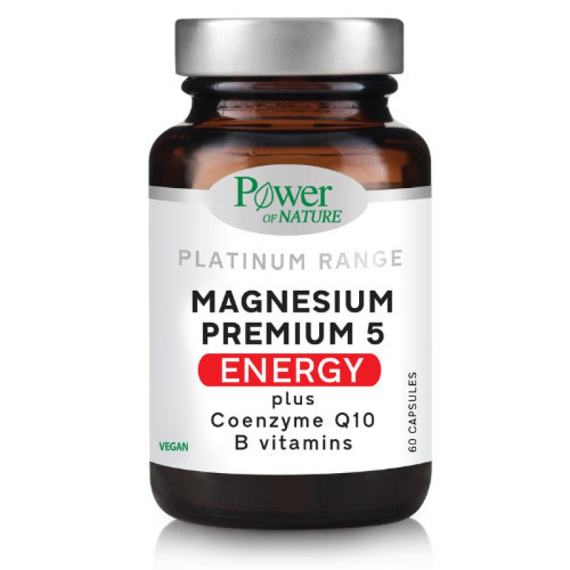 Power Of Nature Platinum Magnesium Premium 5 Energy 60 Κάψουλες