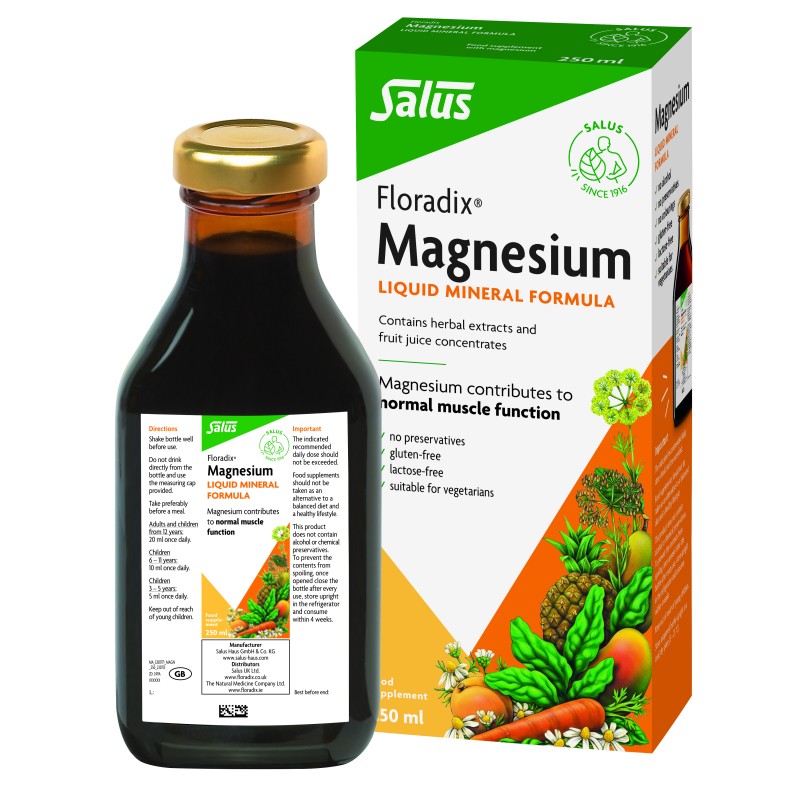 Power of Nature Floradix Magnesium – Υγρό Μαγνήσιο με Βιταμίνες για Μυϊκή & Νευρική Υποστήριξη 250ml