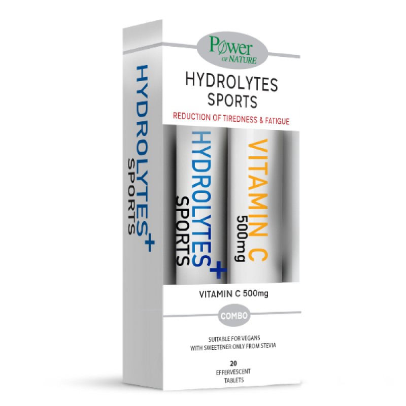 Power Of Nature Hydrolytes Sports με Stevia & Vitamin C – Για Ενυδάτωση & Αποκατάσταση (Πορτοκάλι, 2x20 Δισκία) Power Of Nature Hydrolytes Sports με Stevia & Vitamin C – Για Ενυδάτωση & Αποκατάσταση (Πορτοκάλι, 2x20 Δισκία)