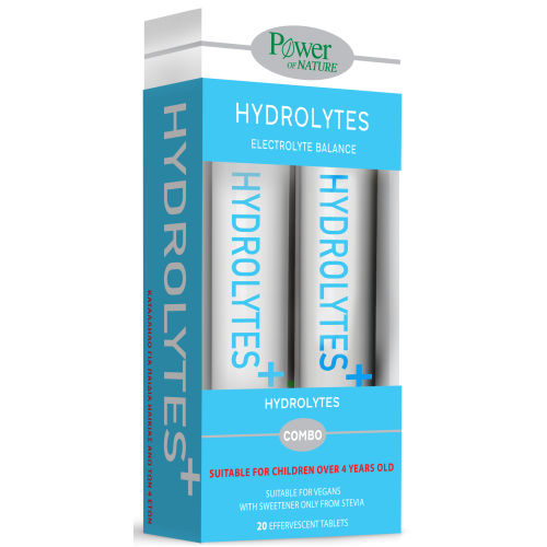 Power Of Nature Hydrolytes – Ηλεκτρολύτες & Μέταλλα σε Αναβράζουσα Μορφή για Ενυδάτωση & Ενέργεια (2x20 δισκία)