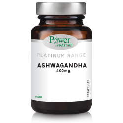 Power of Nature Platinum Range Ashwagandha 400mg, 30caps