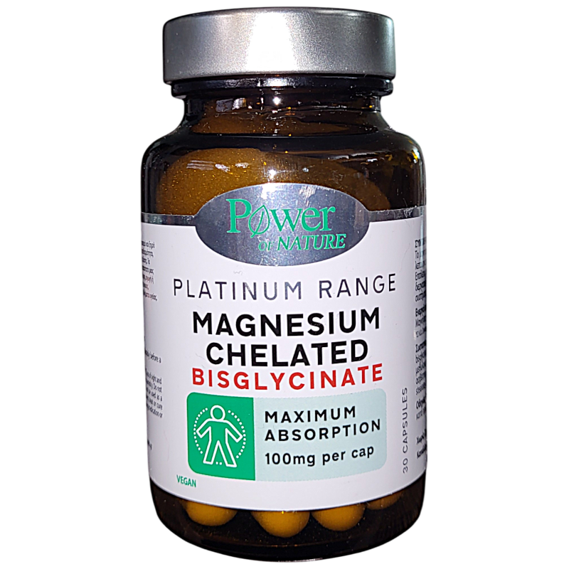Power Of Nature Platinum Range Magnesium Chelated Bisglycinate 30caps